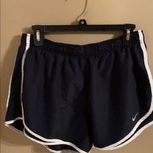 Navy blue dri-fit athletic shorts